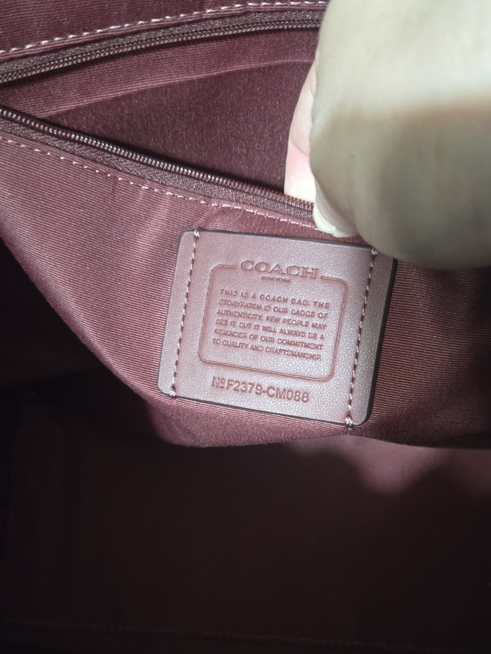 Coach Suede Andy Tote - Picture 3 of 6